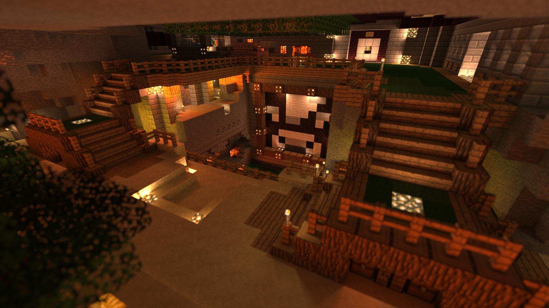1920x1080 Etho's Cave, Cowface Wallpaper Render(X Post R Minecraft)