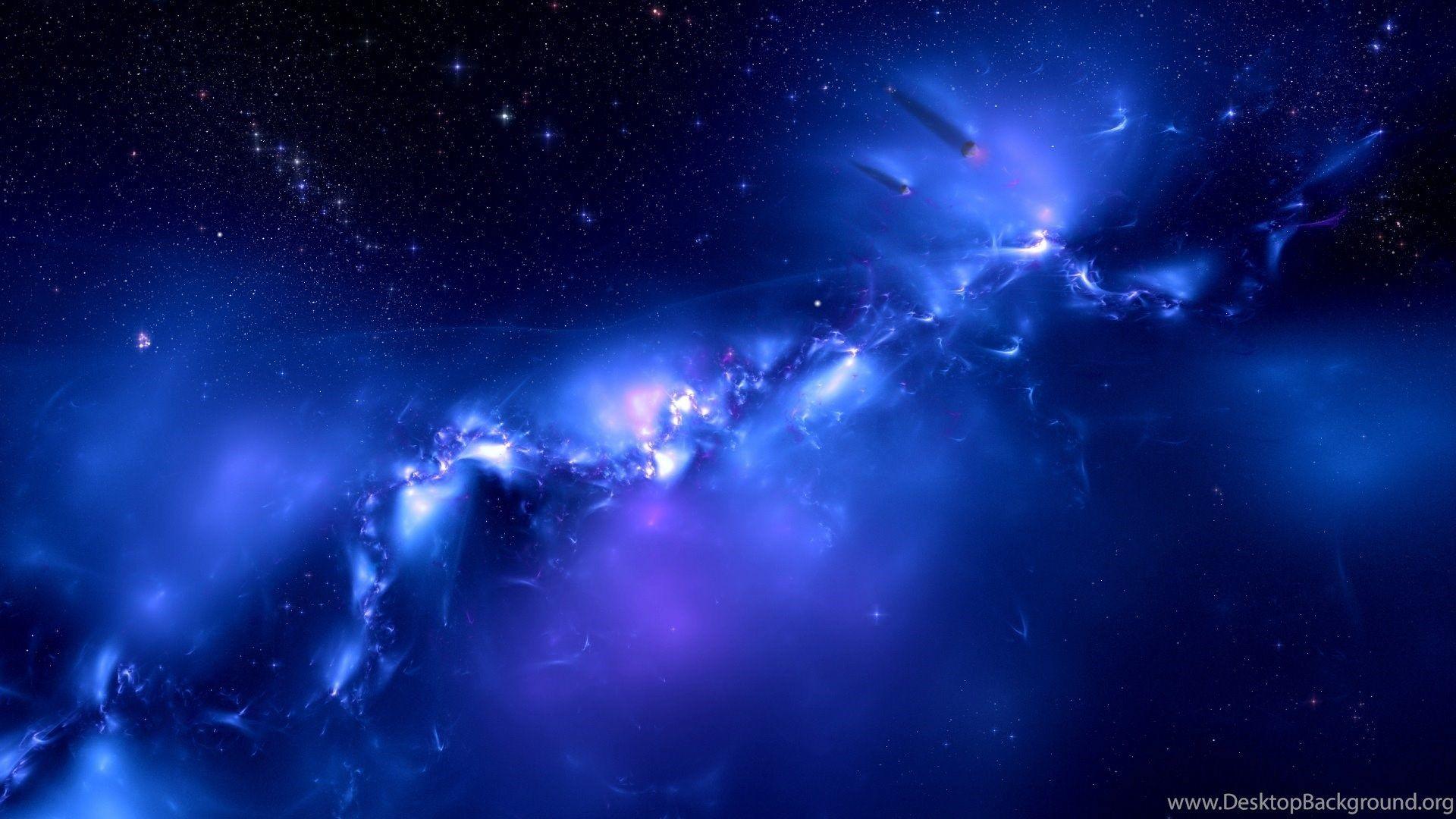 1920x1080 Blue Galaxy Stars Wallpaper Pics About Space Desktop Background