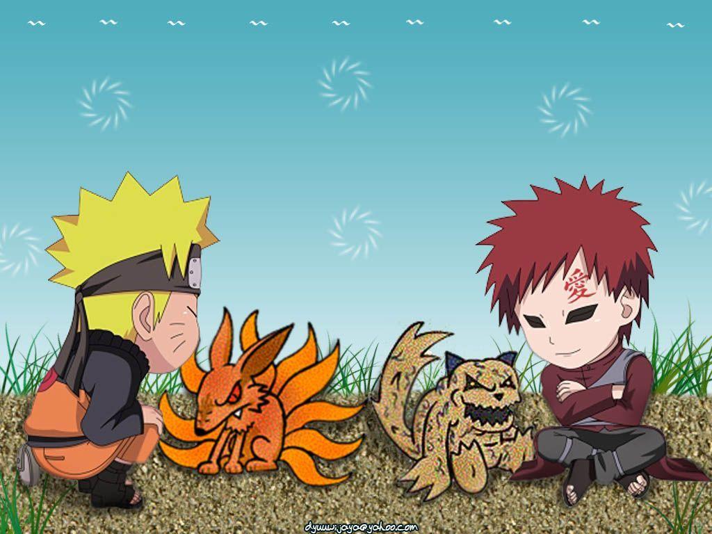 1024x768 Gaara Chibi Wallpaper