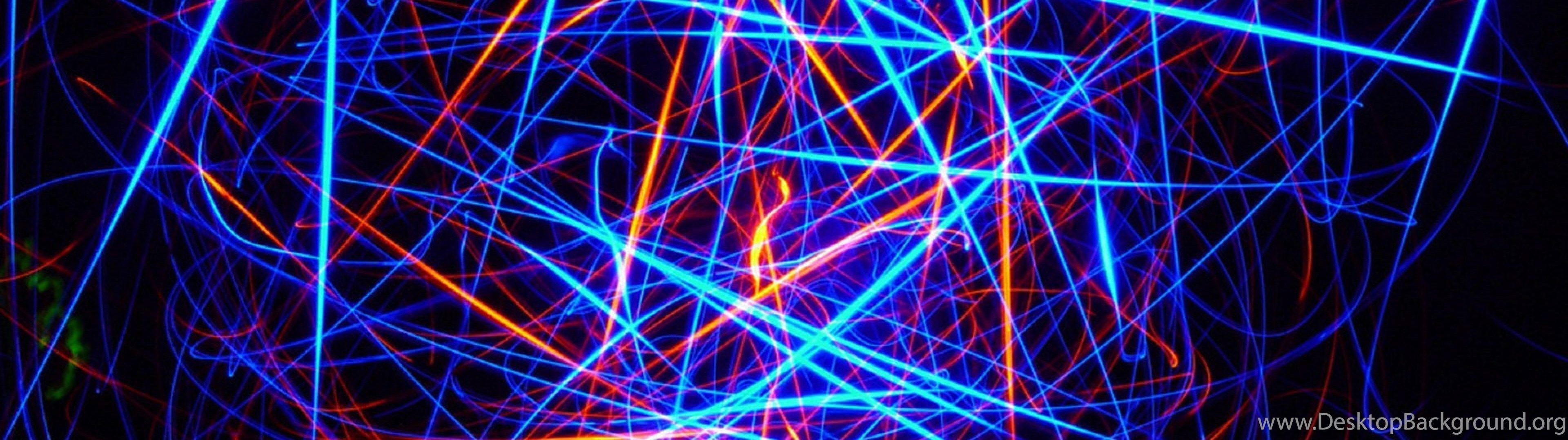 3840x1080 Download Neon Wallpaper Image Desktop Background