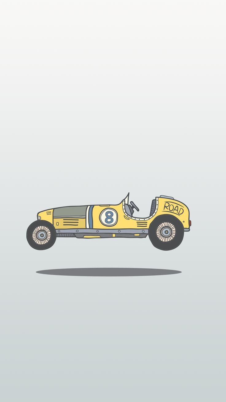 736x1308 iPhone XS wallpaper : Minimal iPhone wallpaper ❤ vintage race car Magazine daily source of best wallpaper around the world
