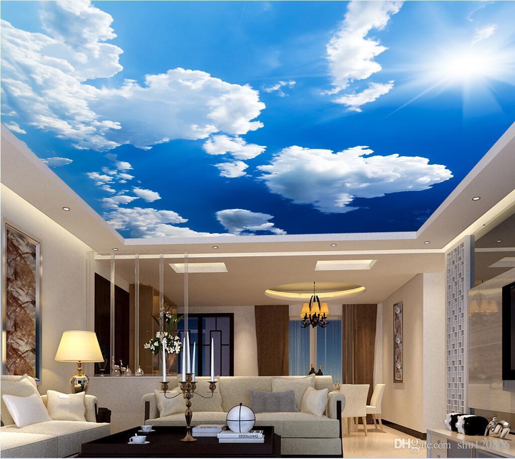 1025x913 3D Wallpaper Custom Photo Mural Modern Minimalist Blue Sky And White Clouds Ceiling Murals Home Decoration Painting 3D Wall Murals Wallpaper Aishwarya Rai Wallpaper Aishwarya Rai Wallpaper From Shu $12.82.