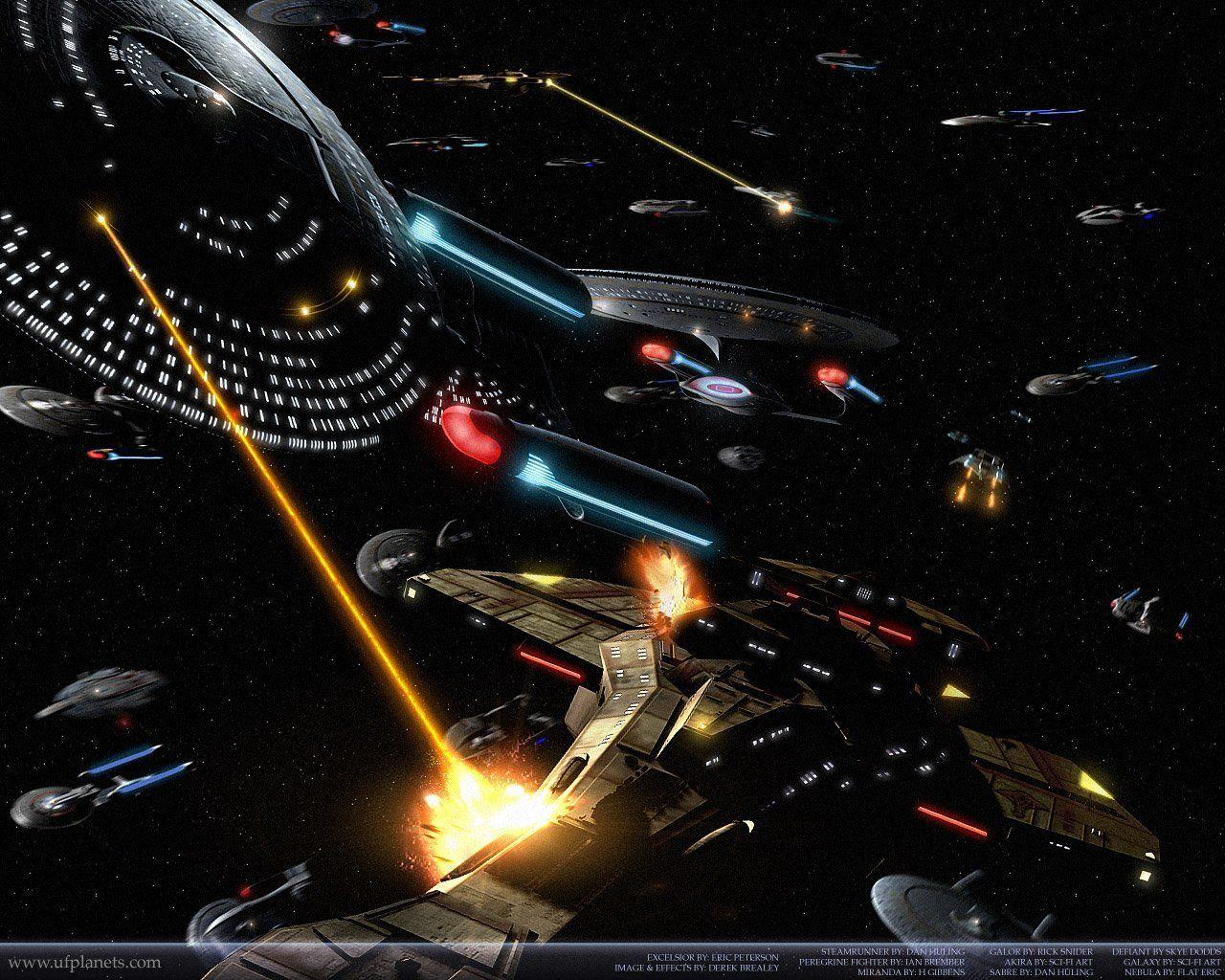 1280x1024 Cool Star Trek Klingon Ships Background For Windows 8
