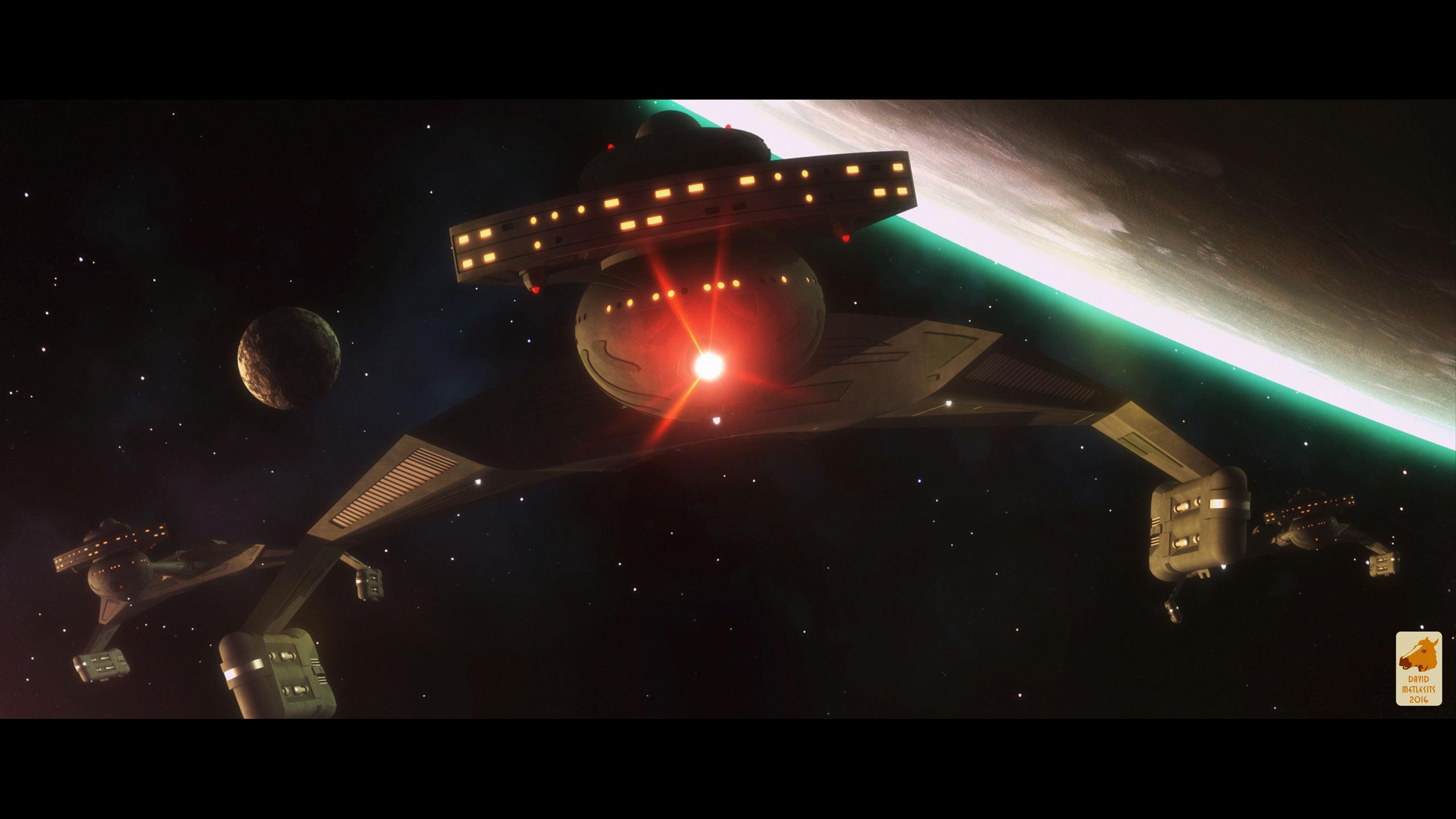 2560x1440 Star Trek Ships Klingon Battlecruiser, free Star Trek computer desktop wallpaper