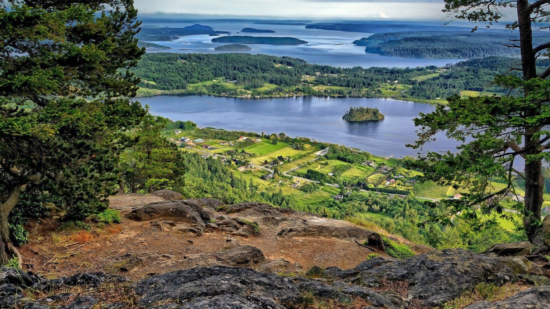 1920x1080 Download desktop wallpaper Campbell Lake Puget Sound 1920x1080