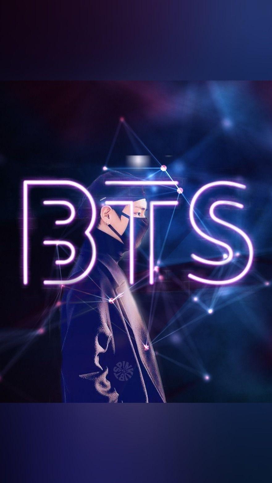 881x1566 Aesthetic BTS Neon Wallpaper