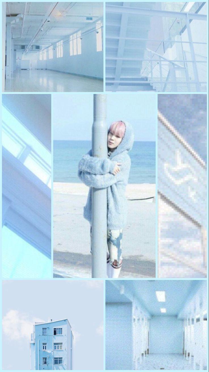 736x1307 jimin bts wallpaper. Blue aesthetic pastel, Jimin wallpaper, Pastel aesthetic