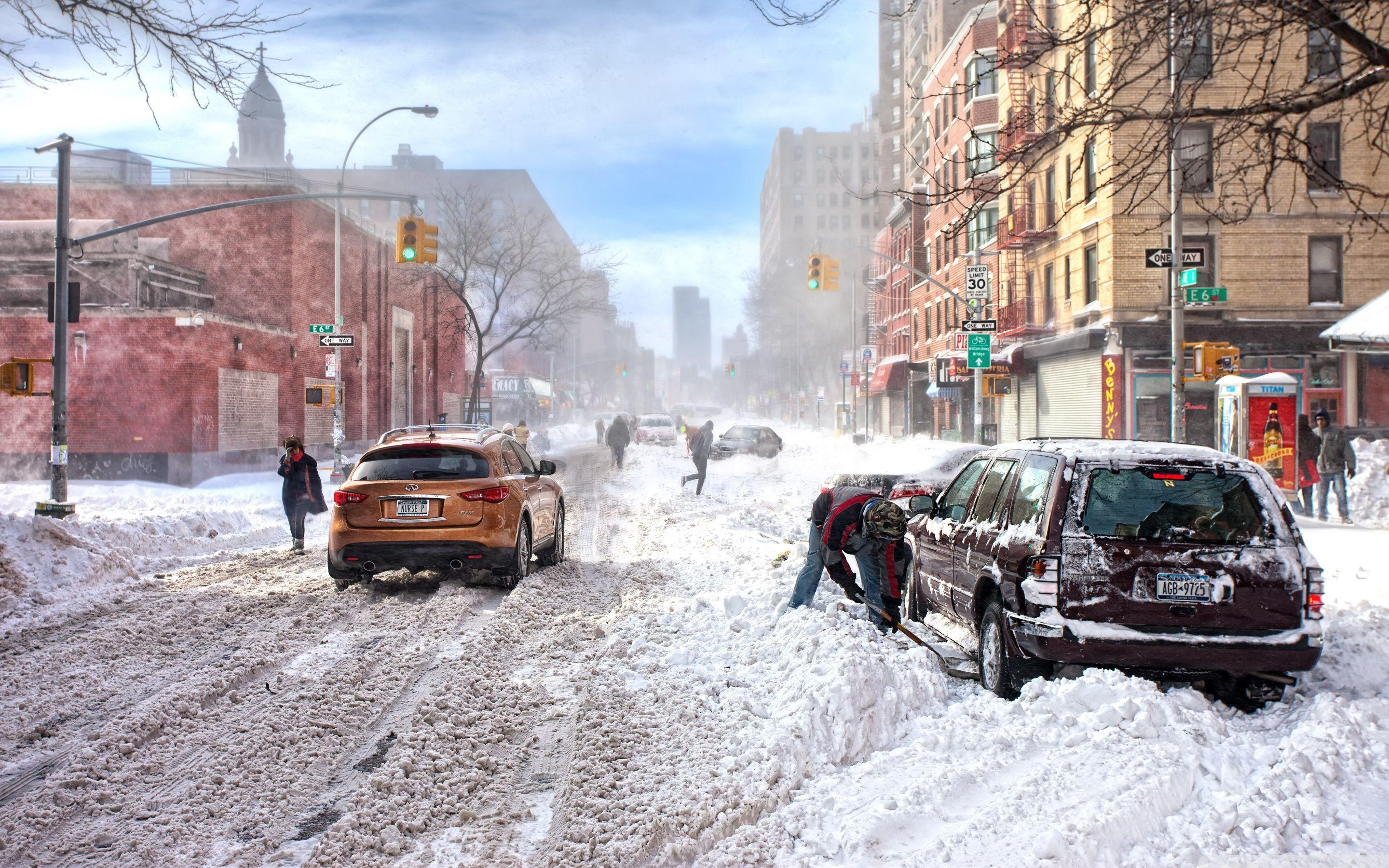 2880x1800 Winter In The City ❤ 4K HD Desktop Wallpaper for 4K Ultra HD TV
