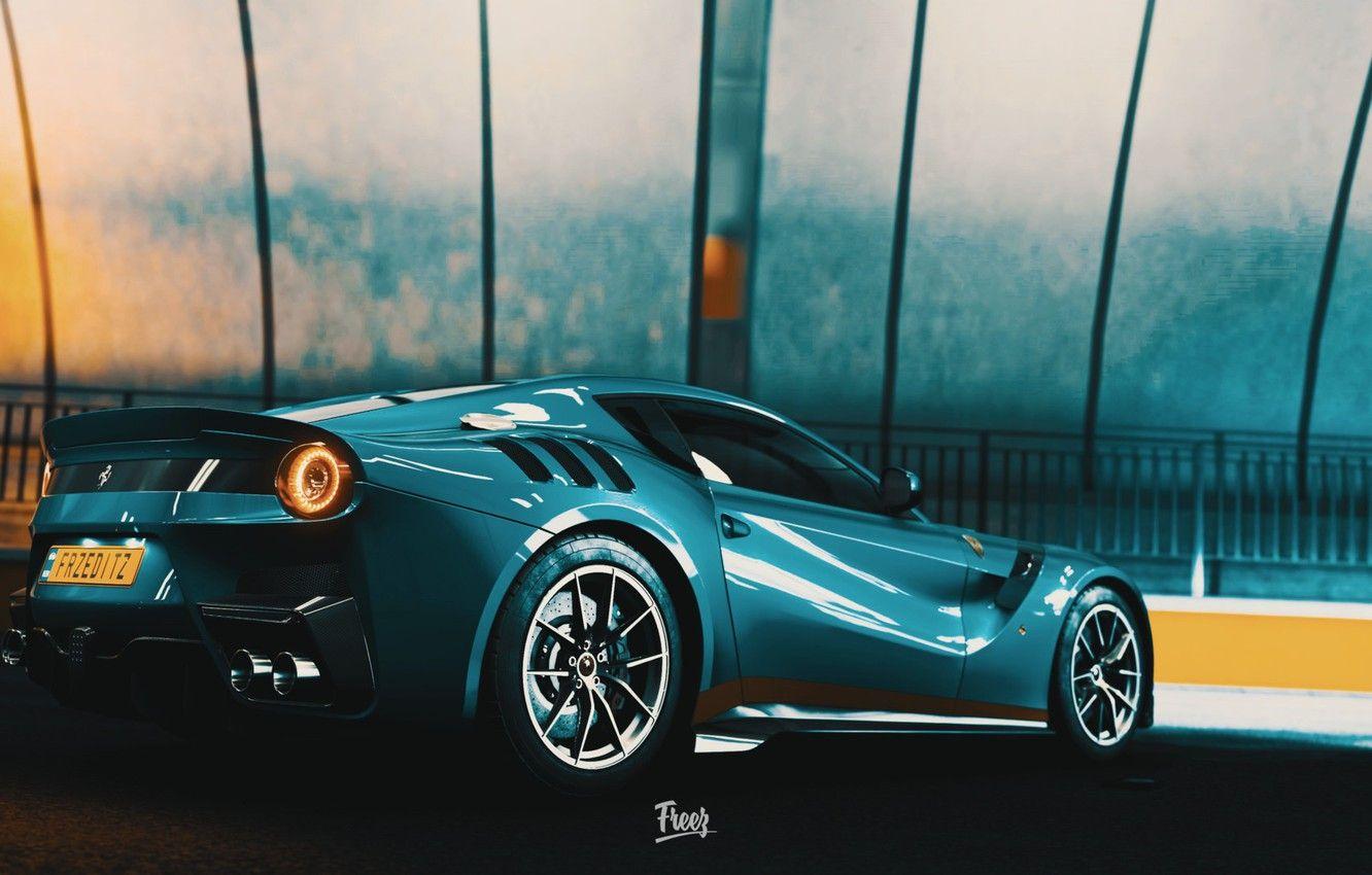 1332x850 Wallpaper Auto, Machine, Ferrari, Supercar, Rendering, F The Ferrari F Game Art, Ferrari F12 TDF, Forza Horizon Transport & Vehicles, by FRZ, FRZ image for desktop, section игры
