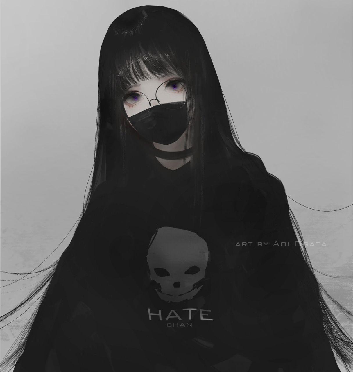 1215x1280 Aoi Ogata, original characters, anime, anime girls, simple backgroundx1280 Wallpaper