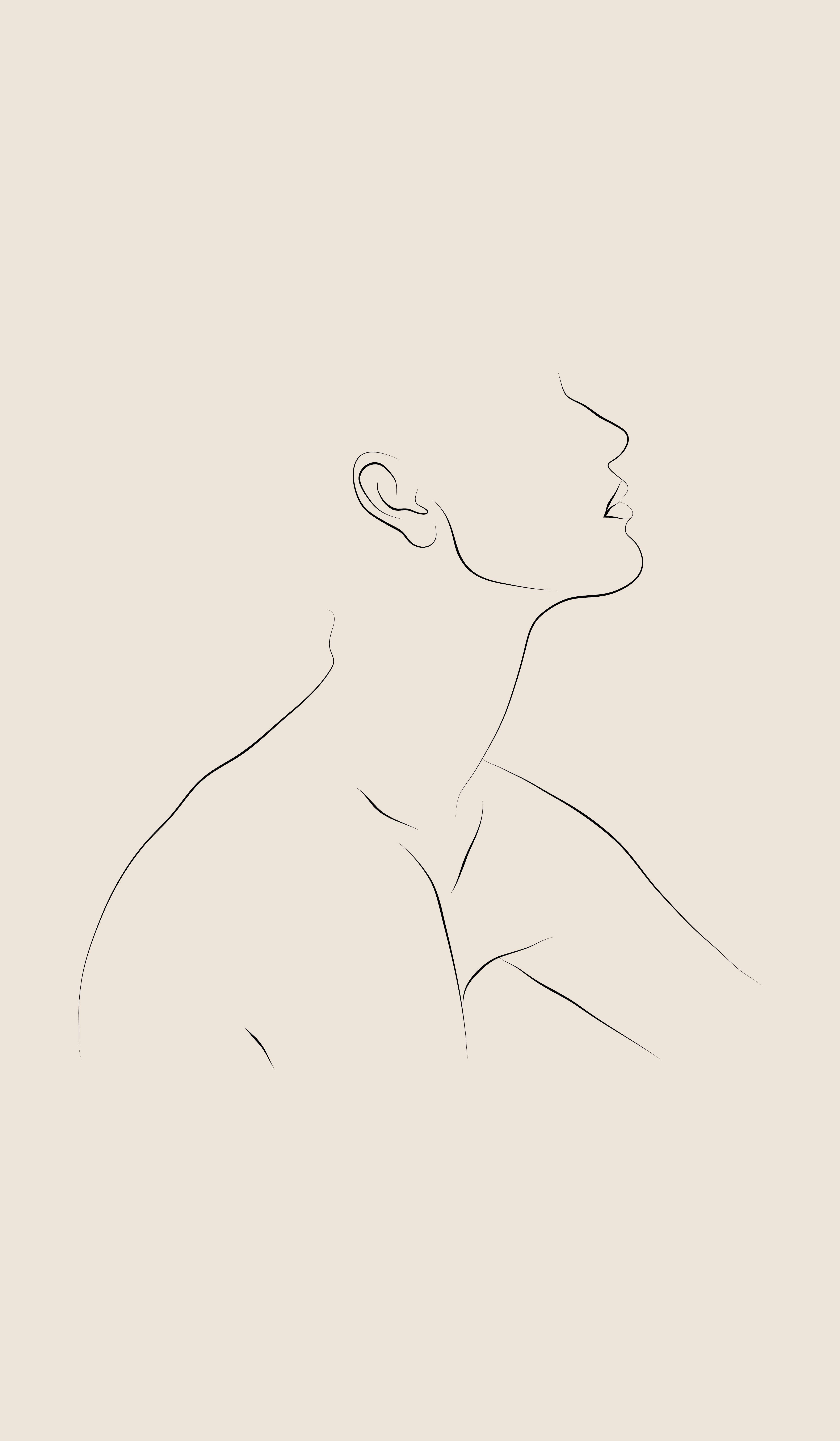 4000x6857 Women Body Outline Wallpaper