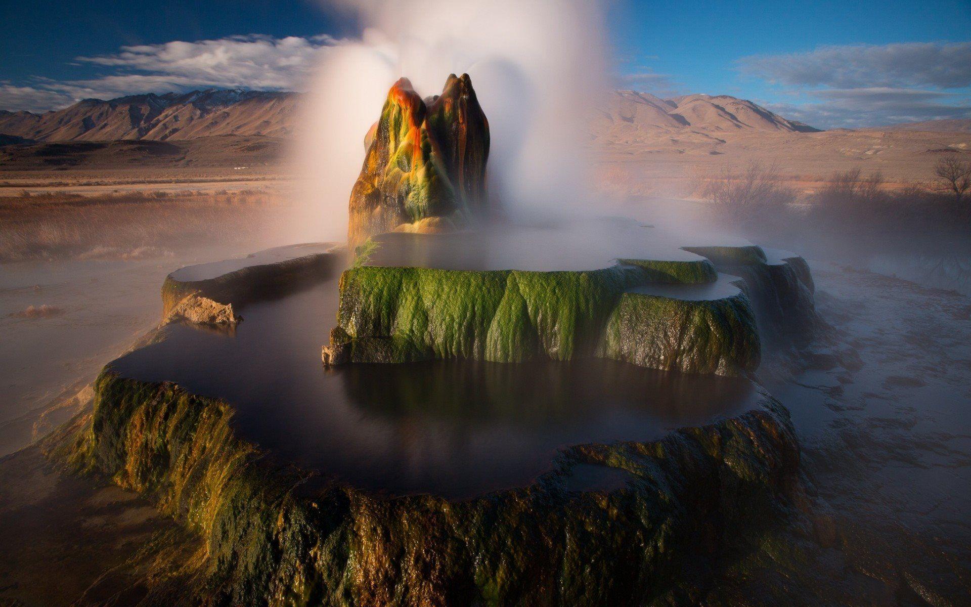 1920x1200 Download wallpaper geyser, unique natural phenomenon, Hot Water, Earth for desktop with resolution 1920x1200. High Quality HD picture wallpaper