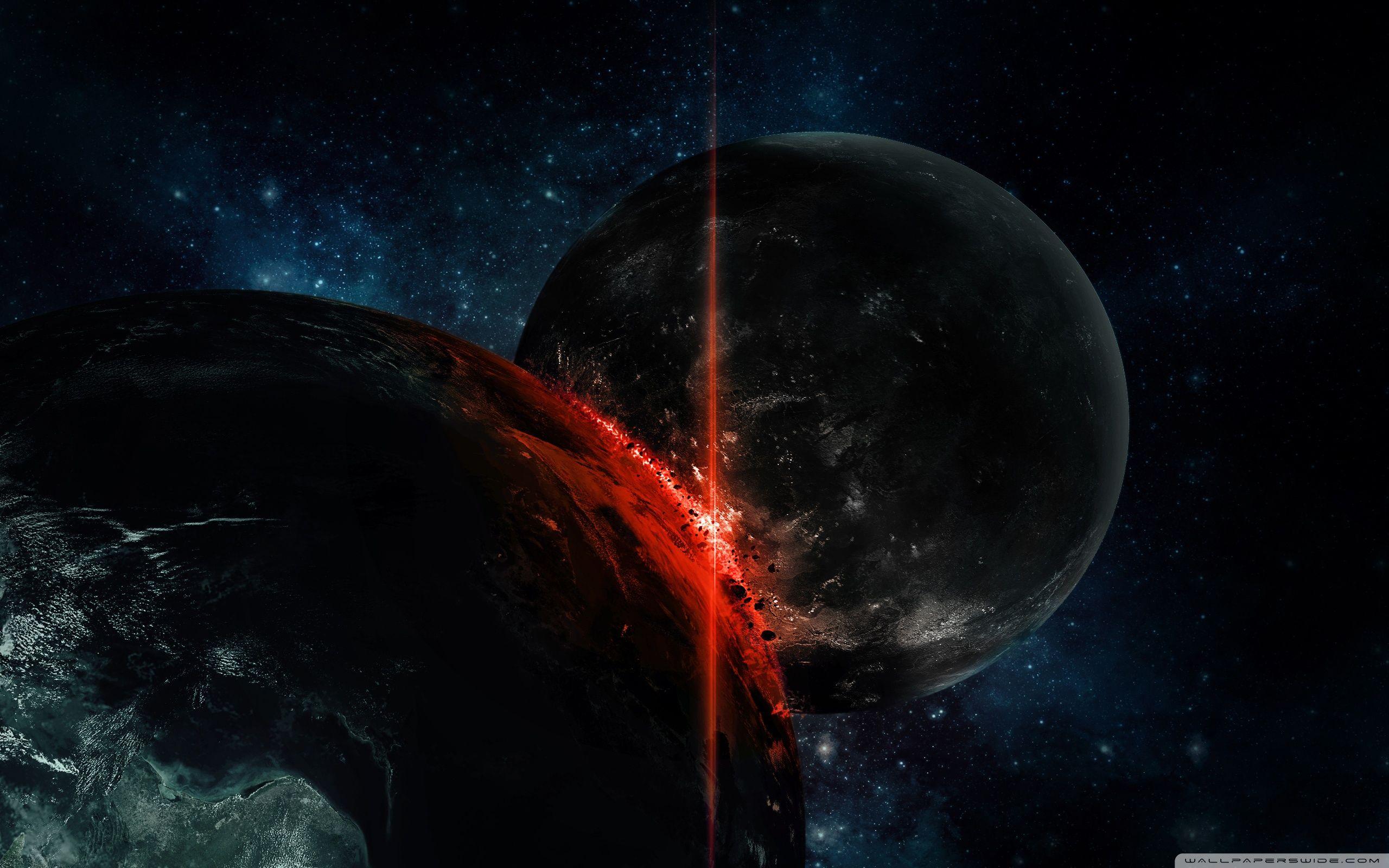 2560x1600 Planetary Collision ❤ 4K HD Desktop Wallpaper for 4K Ultra HD TV