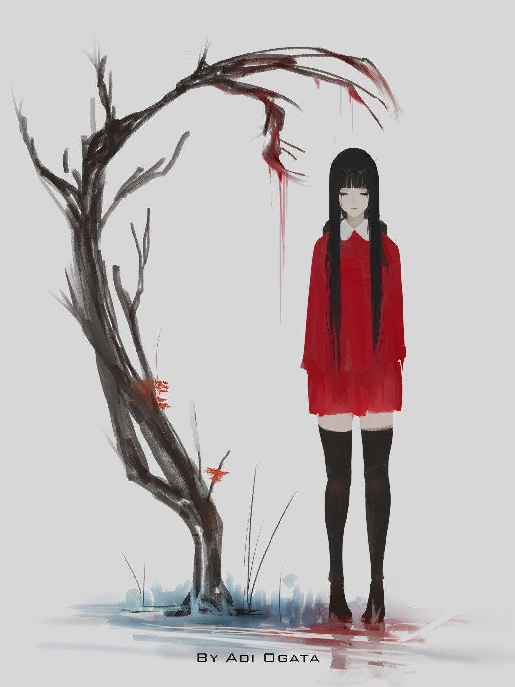 1049x1400 Can someone make this art by Aoi Ogata fit a 1920x1080 screen?