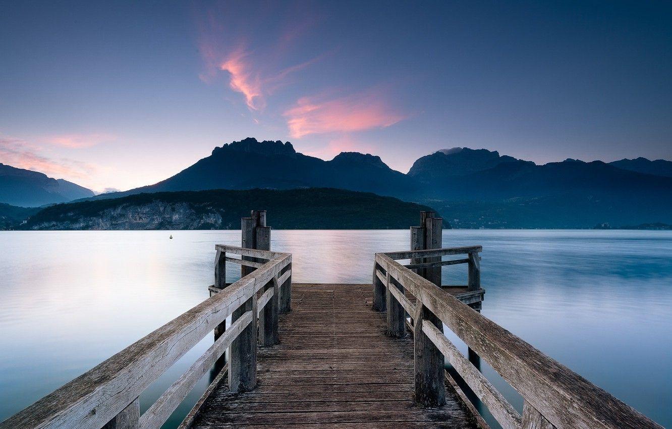 1332x850 Wallpaper France, Rhône Alpes, St. Jorioz, Lac D'Annecy Image For Desktop, Section природа