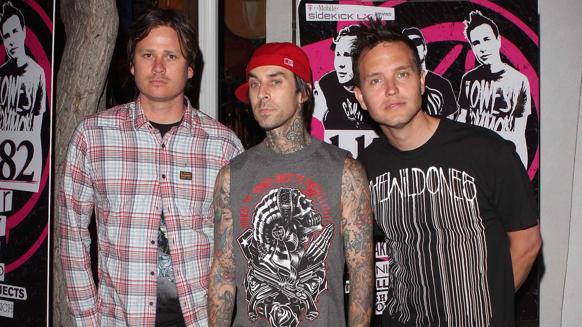 1920x1080 Blink 182 Tom DeLonge Travis Barker and Mark Hoppus Wallpaper HD Wallpaper