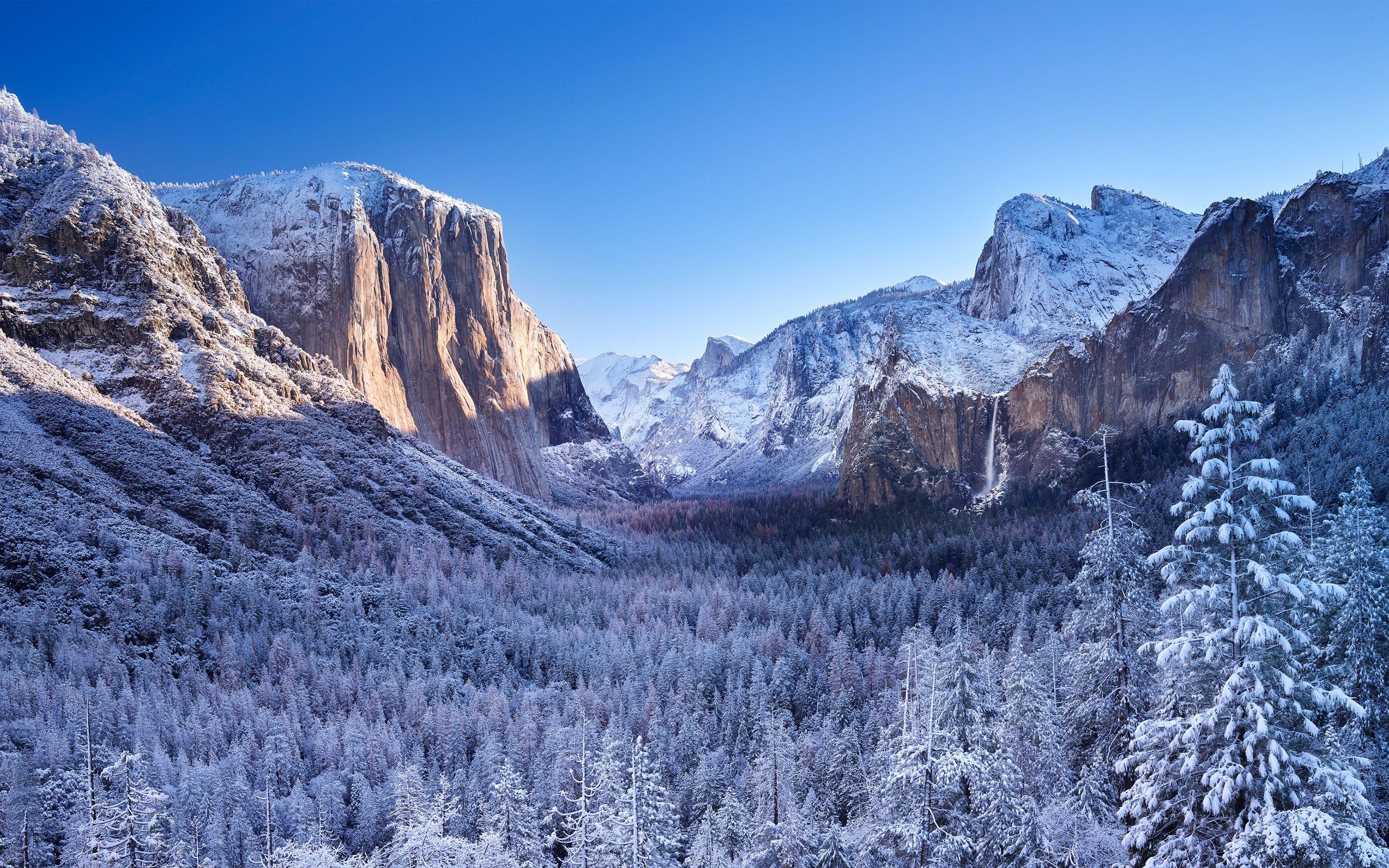 2880x1800 Yosemite National Park Winter 4K Wallpaper