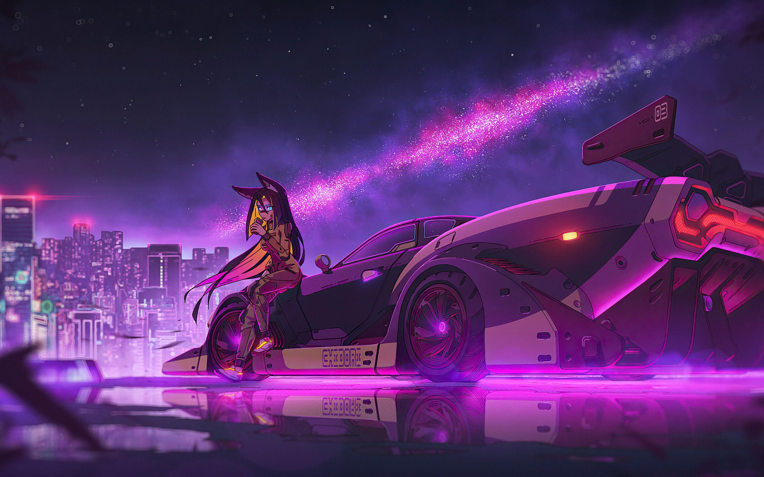 2560x1600 Anime Girl Cyberpunk Ride 4k 2560x1600 Resolution HD 4k Wallpaper, Image, Background, Photo and Picture