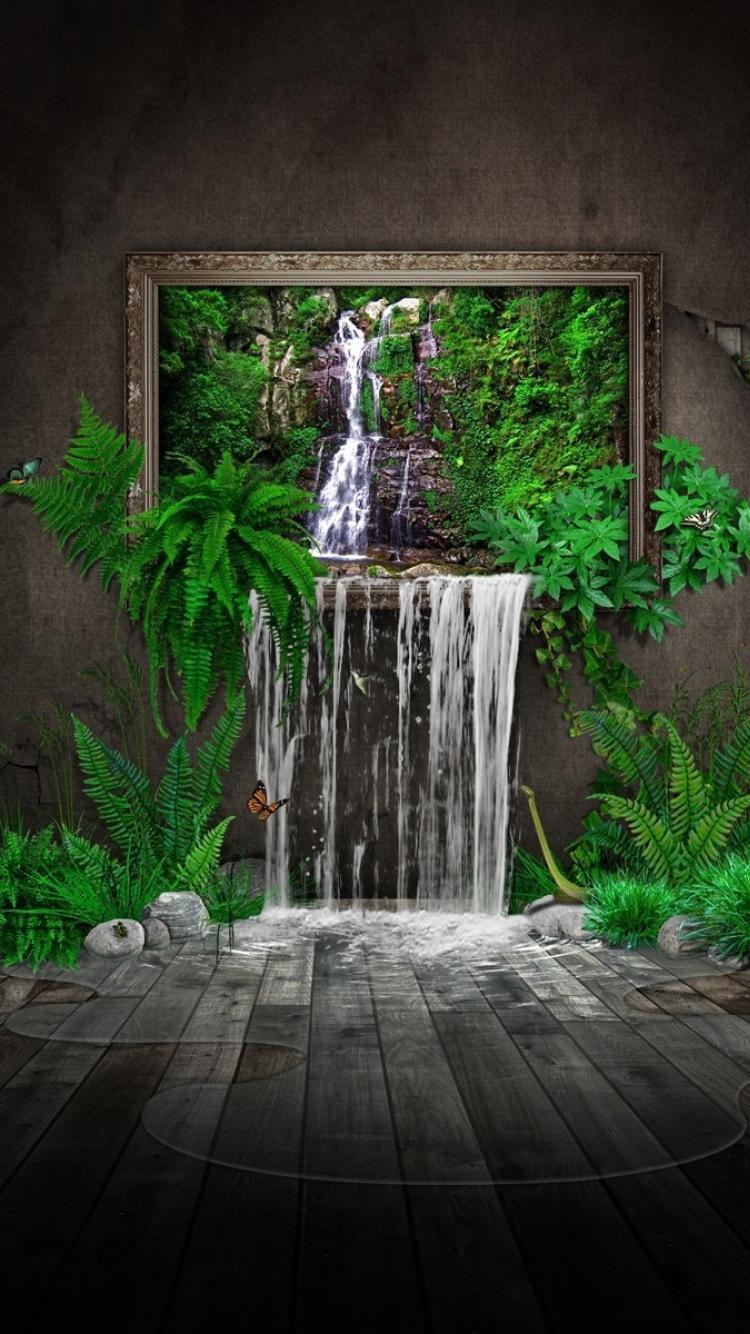 750x1334 Abstract nature background wallpaper