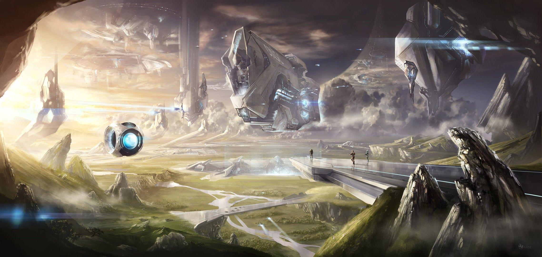 2277x1080 Halo: Master Chief Collection HD wallpaper, Background