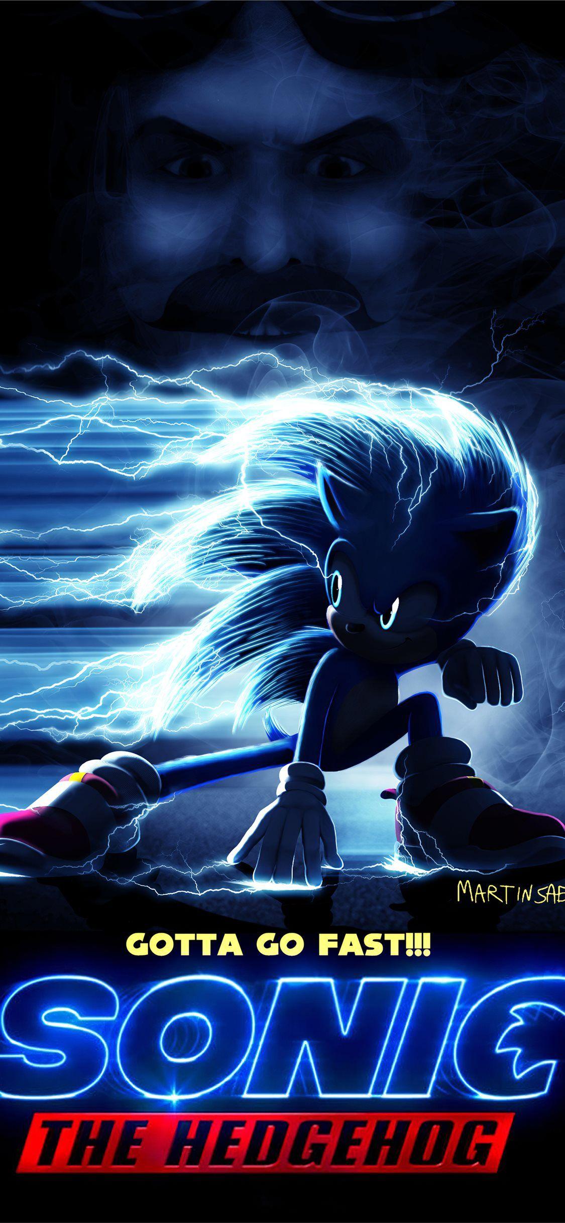 1125x2436 sonic the hedge hog movie 4k iPhone 11 Wallpaper Free Download