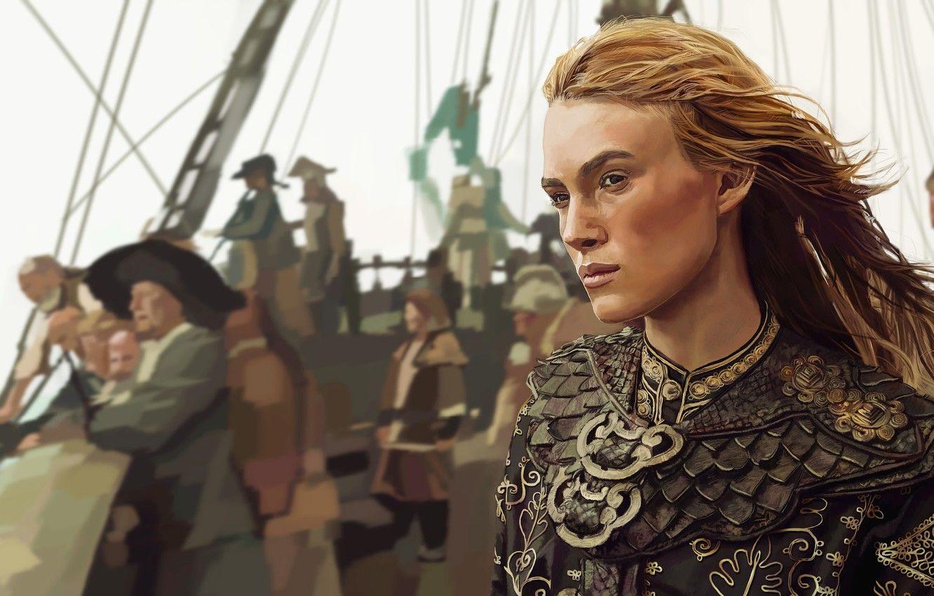 1332x850 Wallpaper Pirates, Keira Knightley, Pirates Of The Caribbean:At World's End, Elizabeth Swann Turner Image For Desktop, Section живопись