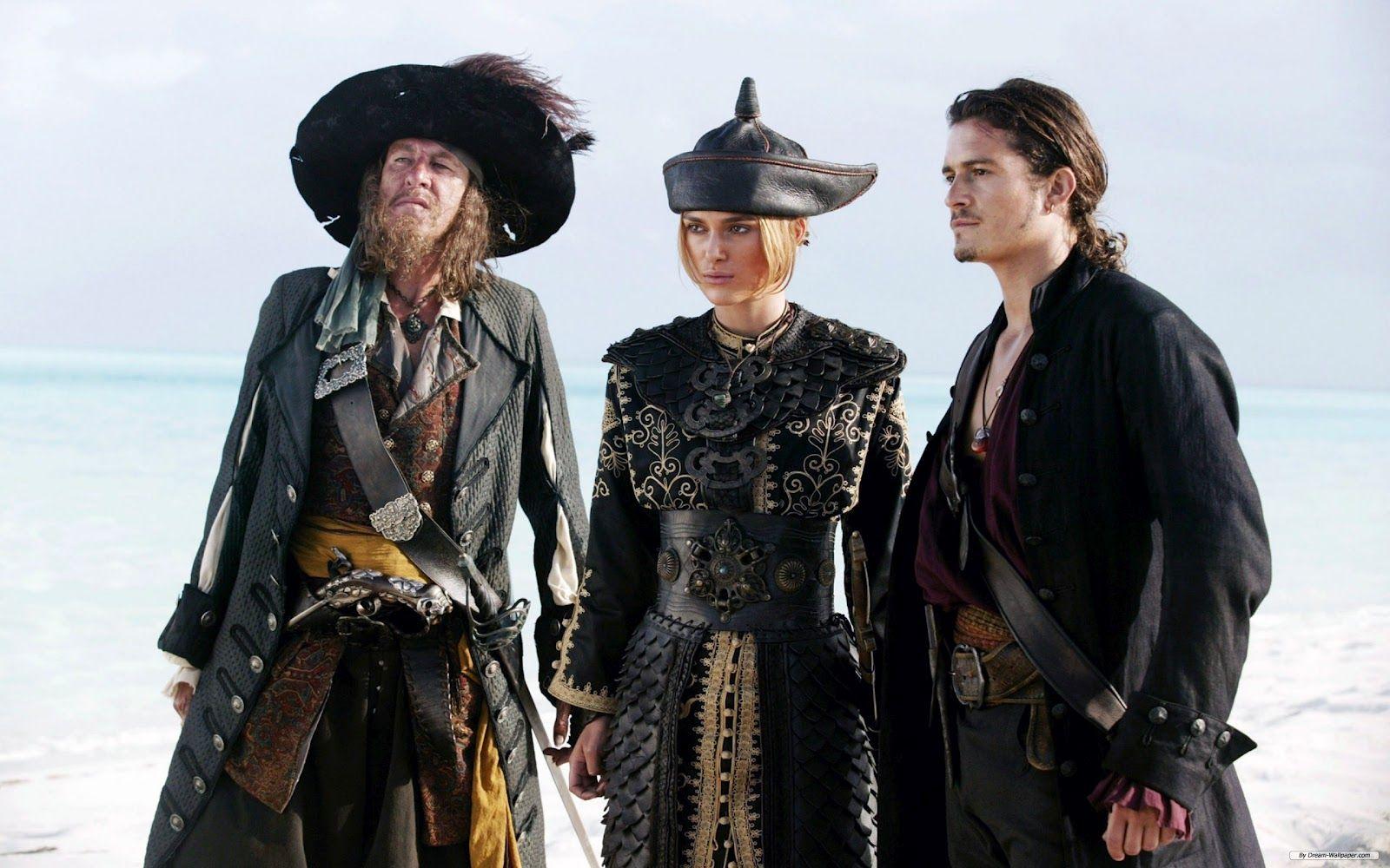 1600x1000 Wallpaper Land: Barbossa, Elizabeth Swann, Will Turner