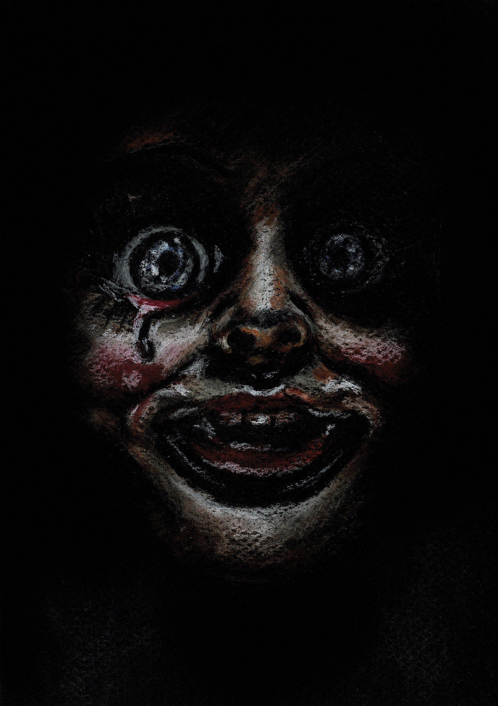 1677x2377 ANNABELLE, Annabelle Doll, The Conjuring, Personalized Gifts, work, Wall Decor, Art Prints, Scary Doll, Wall Art, Chantal Handley. Horror artwork, Horror drawing, Horror photo