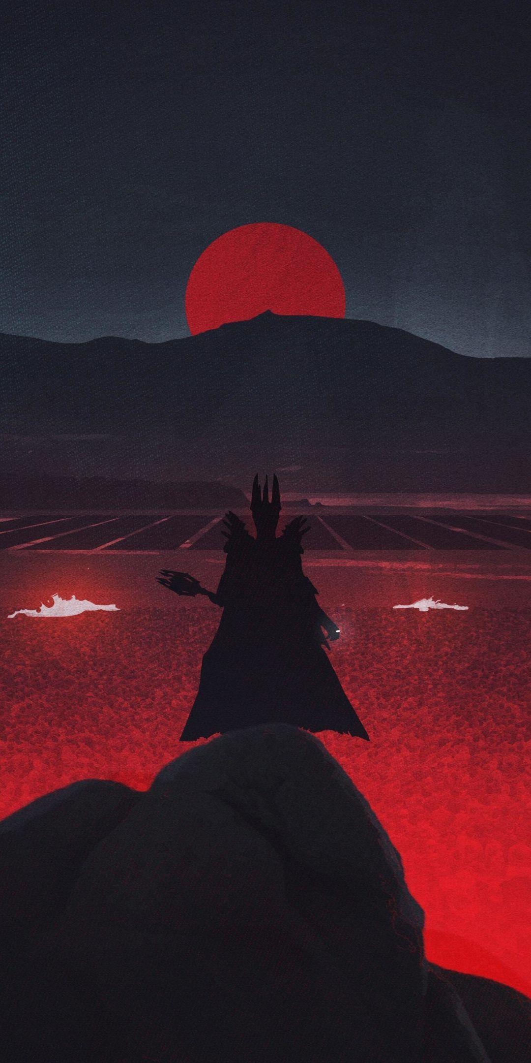1080x2160 Dark king, lords of the rings, minimal, art, 1080x2160 wallpaper. Lord of the rings, Wallpaper, Art