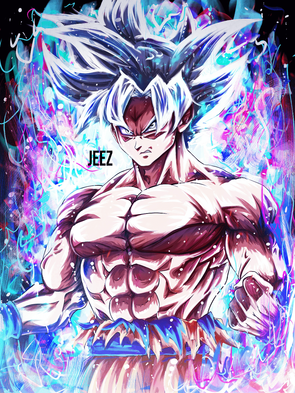 1000x1333 Mastered Ultra Instinct Goku, JeeZ Art In 2020. Dragon Ball Wallpaper Iphone, Anime Dragon Ball Super, Dragon Ball Painting