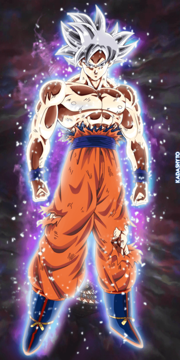 633x1263 Mastered Ultra Full Body Mastered Ultra Goku Ultra Instinct Wallpaper