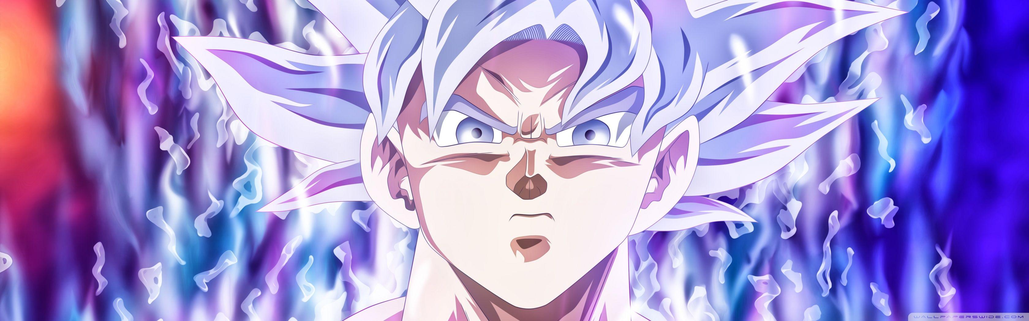 3360x1050 Goku Mastered Ultra Instinct Ultra HD Desktop Background Wallpaper for : Multi Display, Dual Monitor : Tablet