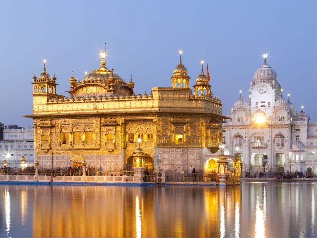 1024x768 Amritsar Golden Temple (HD desktop wallpaper 1) something famous