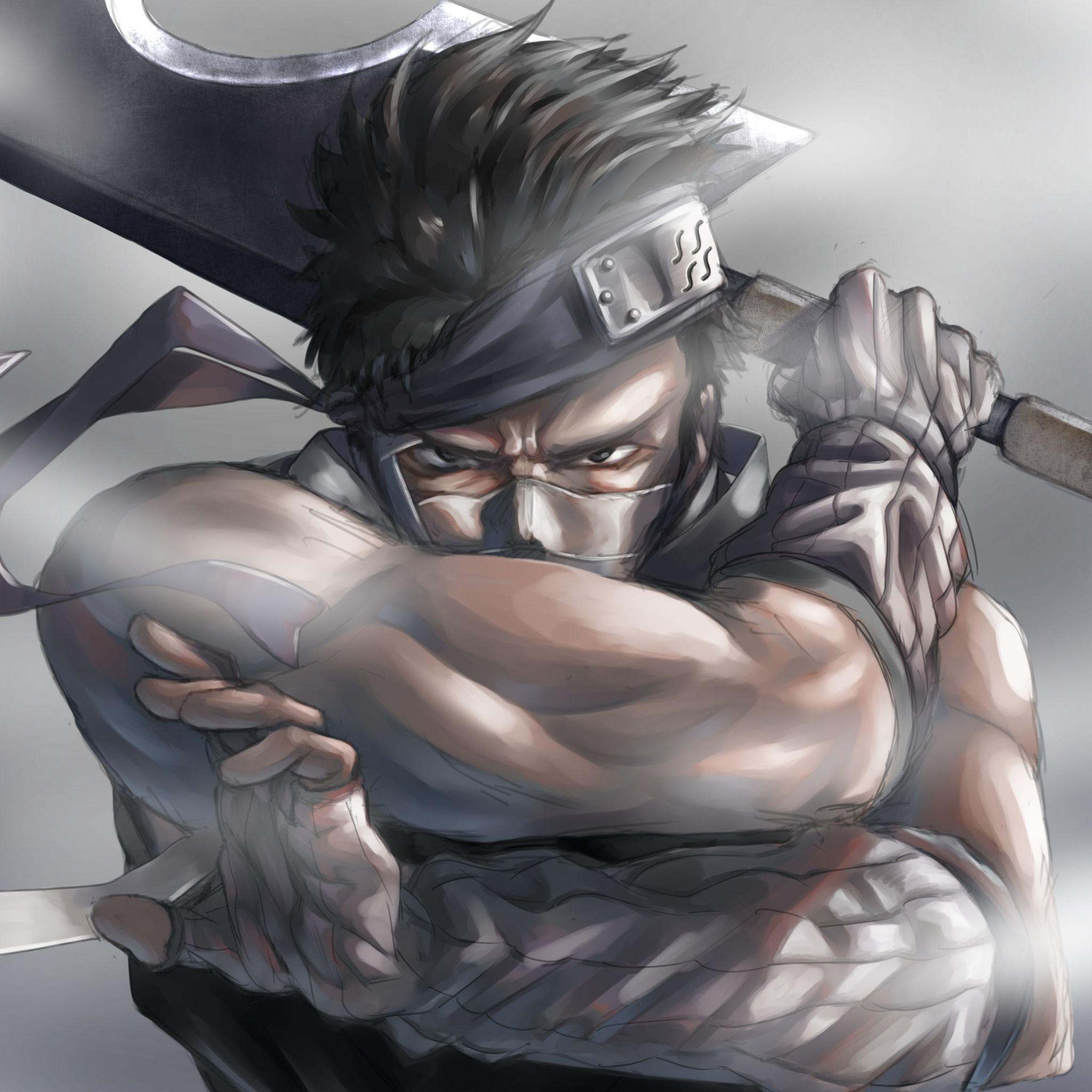2048x2048 Zabuza Momochi Art iPad Air Wallpaper, HD Anime 4K Wallpaper, Image, Photo and Background