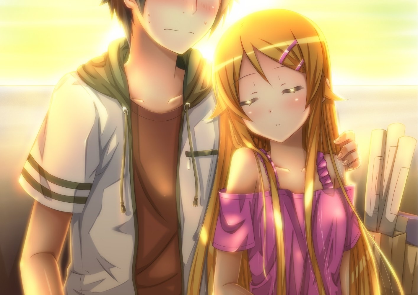 1415x1000 Oreimo HD: Kyōsuke & Kirino