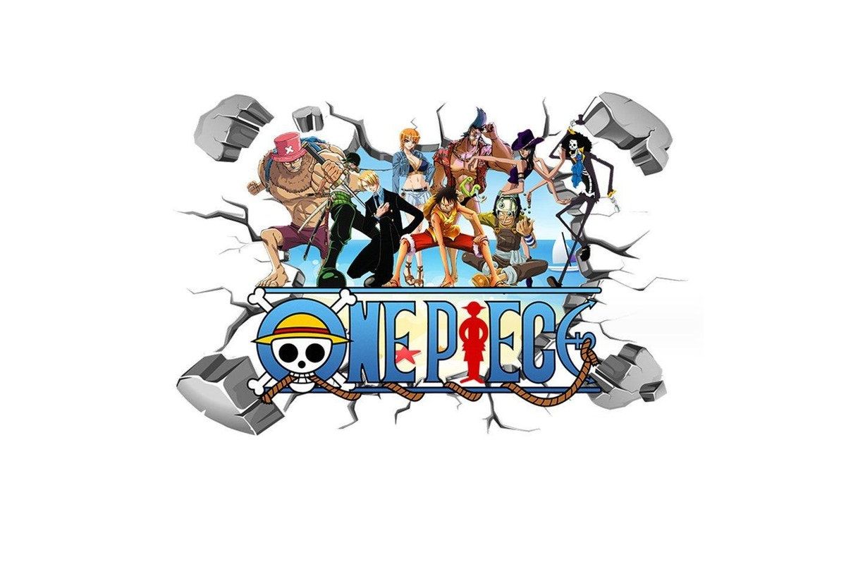 1200x800 Buy 3D One Piece Luffy Removable Wall Sticker for Kids' Room Decor
