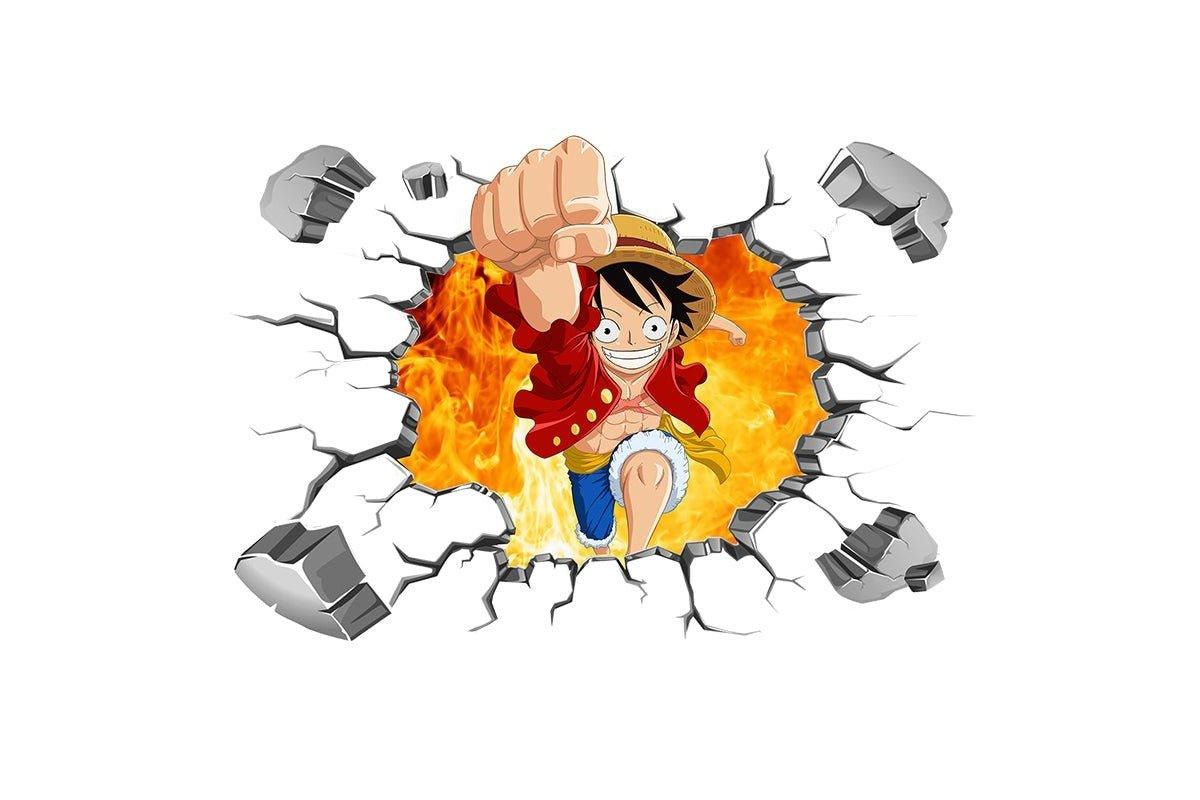 1200x800 Buy 3D One Piece Luffy Removable Wall Sticker for Kids' Room Decor