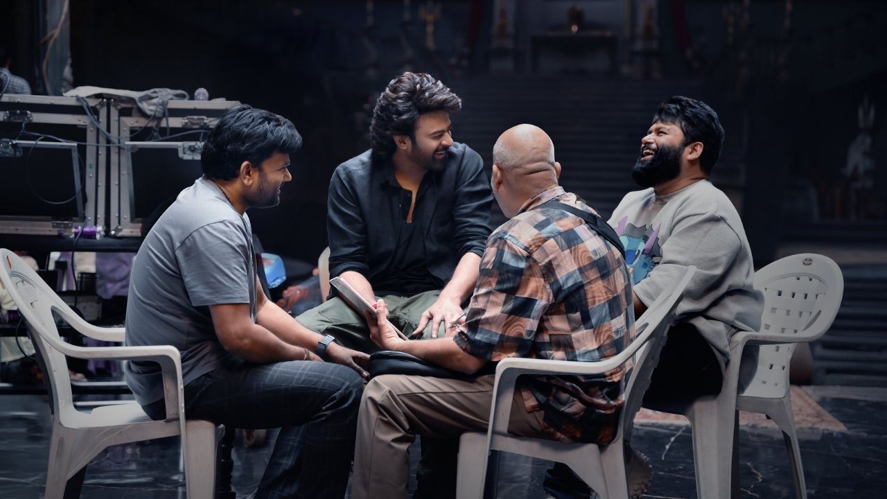 1280x720 Prabhas' BTS pic from The Raja Saab set goes viral ahead of teaser launch, see