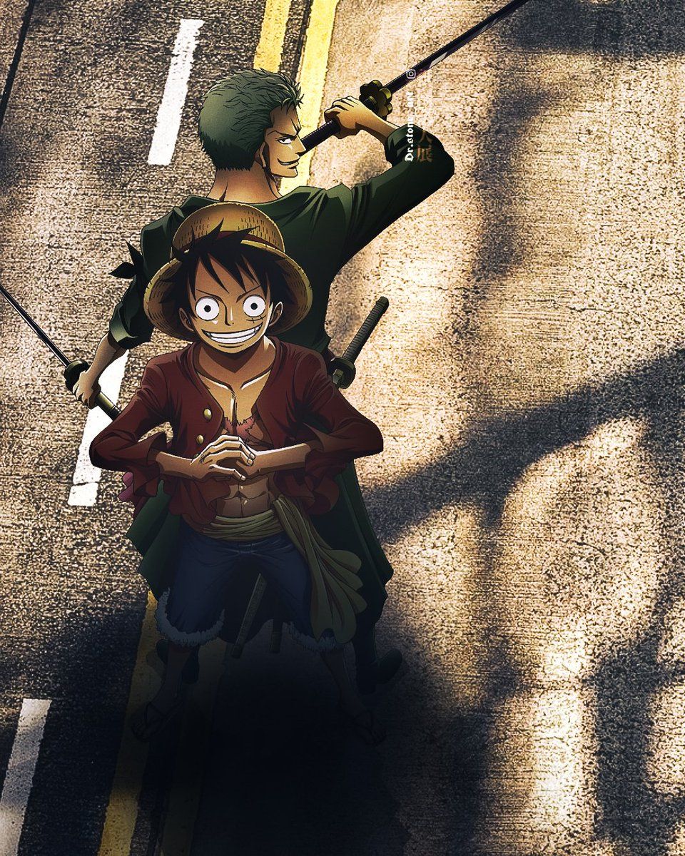 960x1200 Luffy & Zoro wallpaper