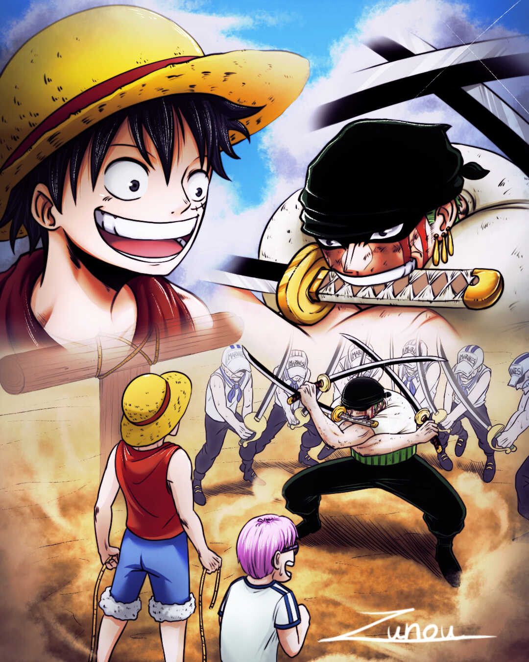 1080x1350 Luffy And Zoro Wallpaper HD Luffy Recruits Zoro One Piece
