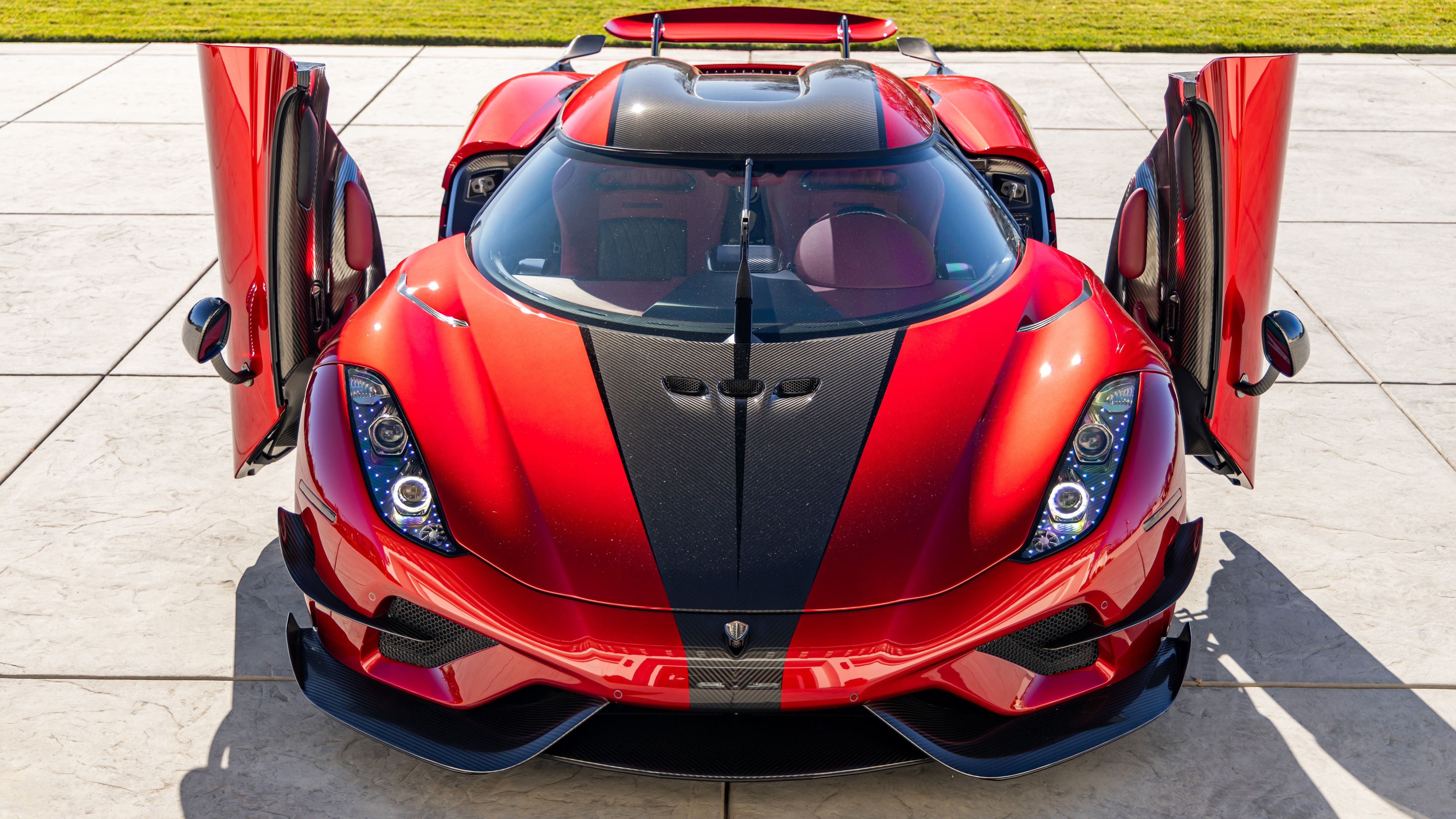 5120x2880 Red Koenigsegg Regera Hypercar Showcase