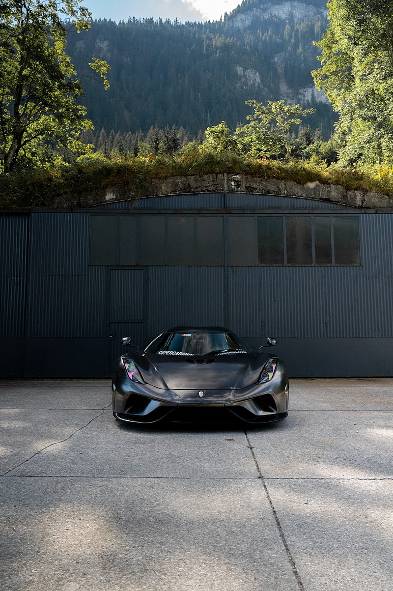800x1202 Koenigsegg regera knc, car, sports car, front view, black, HD phone wallpaper