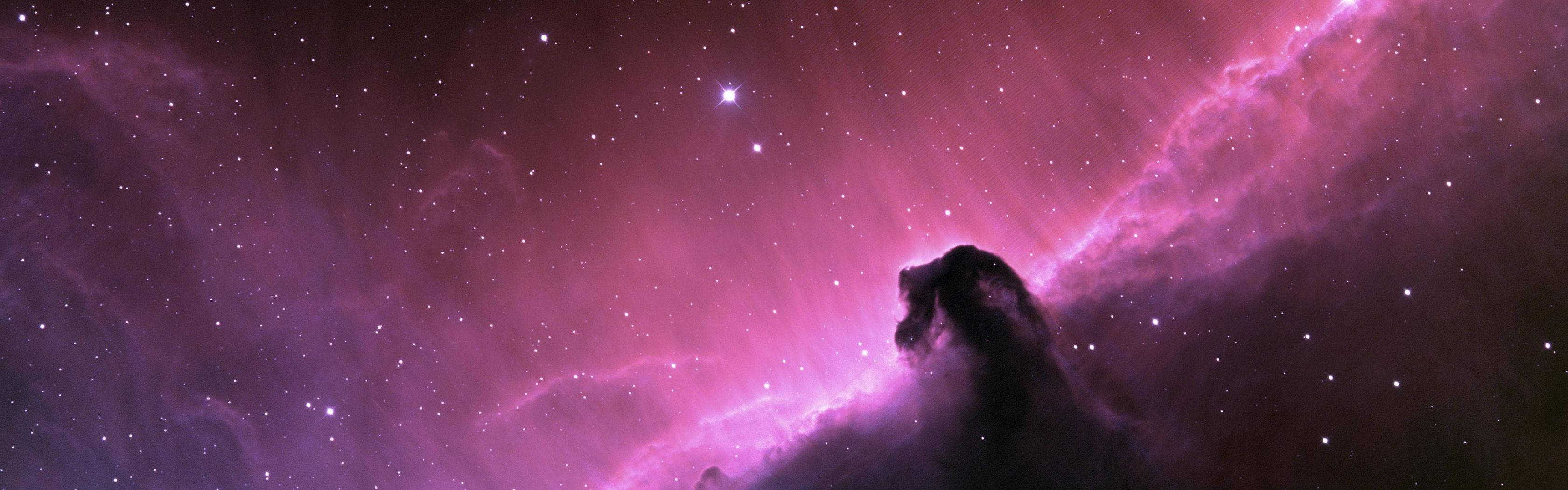 3360x1050 Purple Dual Monitor Wallpaper