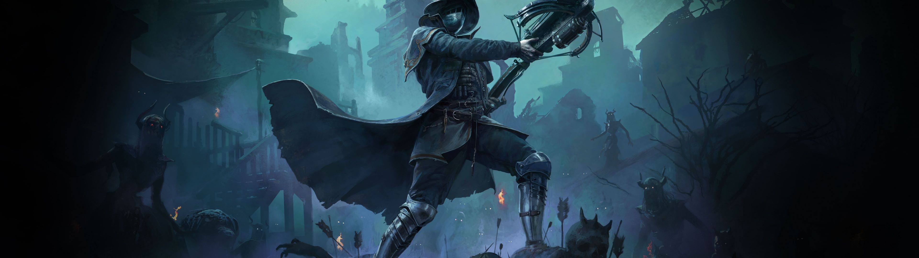 3840x1080 Path of Exile 2 Wallpaper 4K, Witchhunter, 5K, 8K, 2024 Games