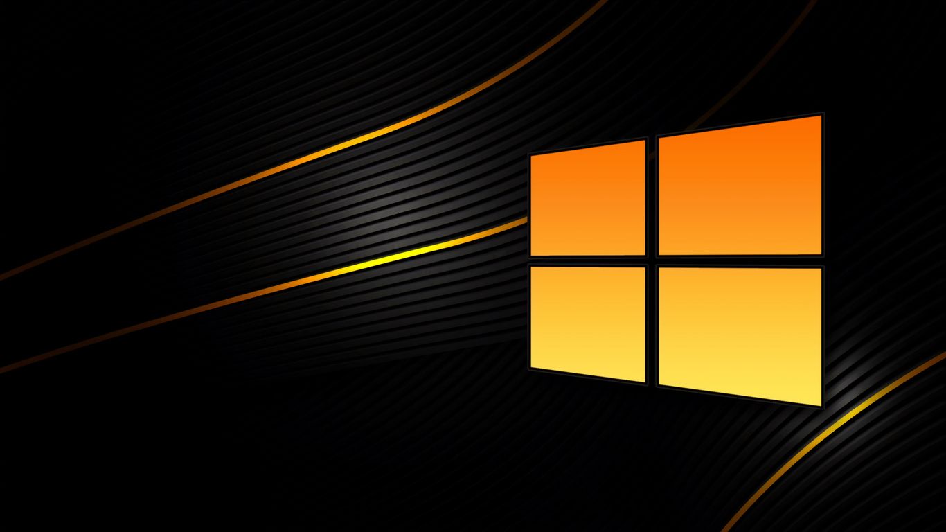 1366x768 Download Windows 10 Black, Windows, Black, 4K, 8k, 10k, Logo Wallpaper in 1366x768 Resolution