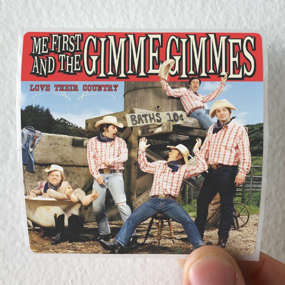 1000x1000 Me First and the Gimme Gimmes Love Their Country Album Cover Sticker