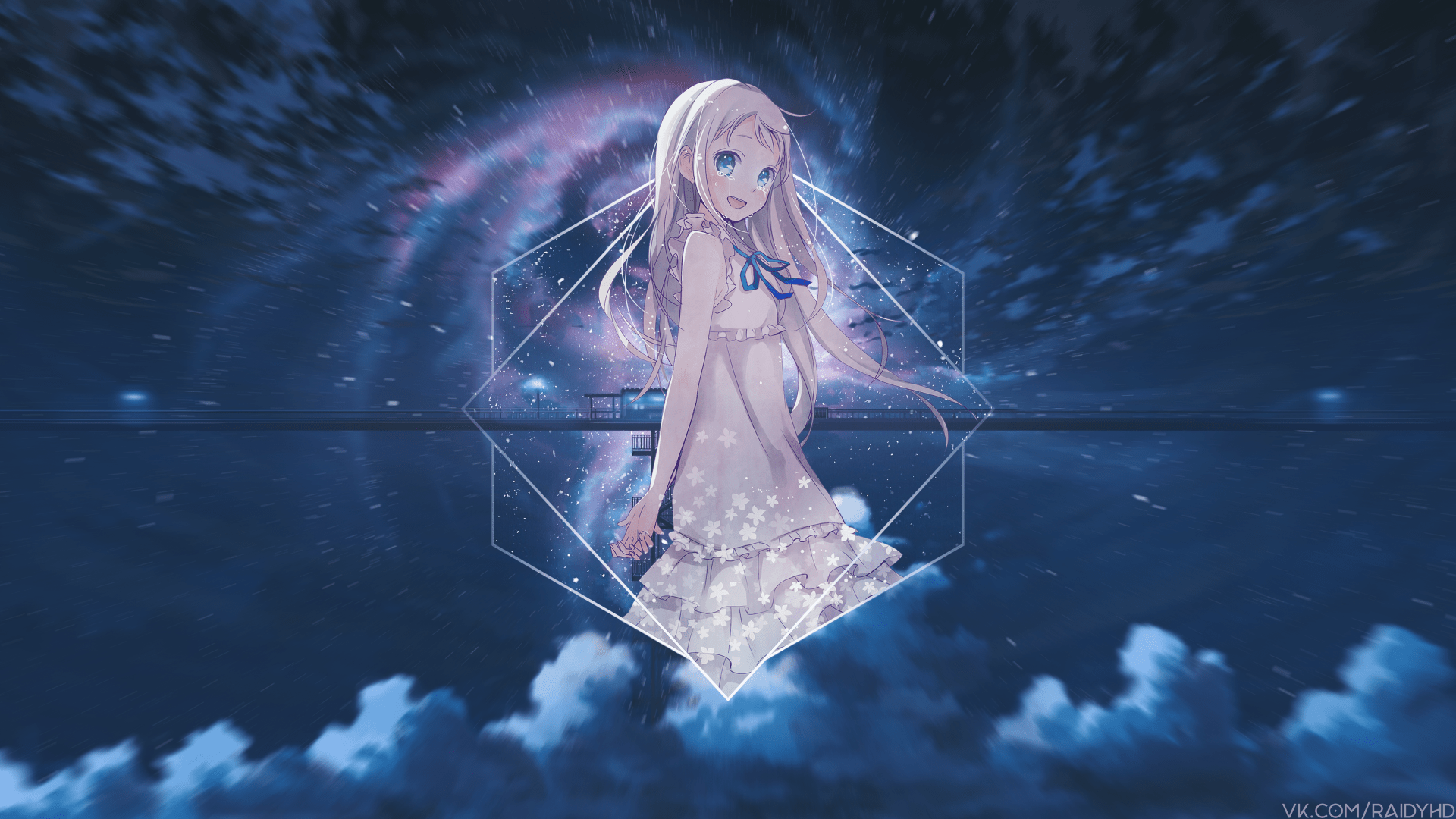 1920x1080 Meiko Honma In Anohana: Stunning 4K Ultra HD Anime Wallpaper With Picture In Picture Flairx2160