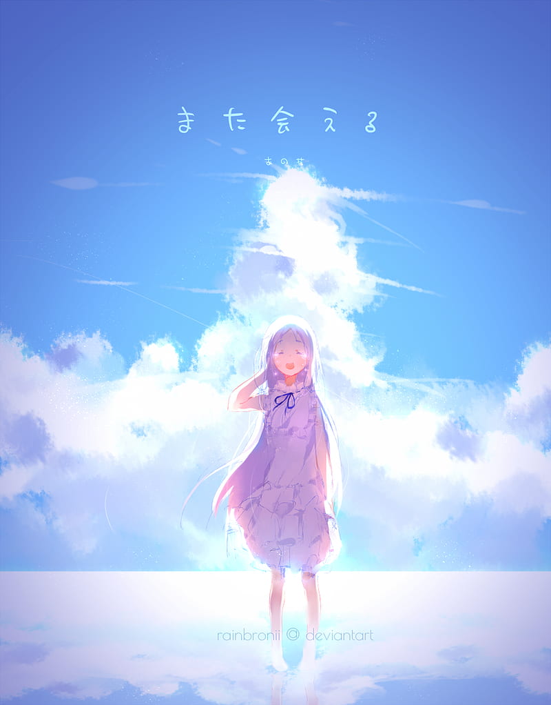 800x1022 Ano Hi Mita Hana no Namae wo Bokutachi wa Mada Shiranai, anime girls, Honma Meiko, HD phone wallpaper