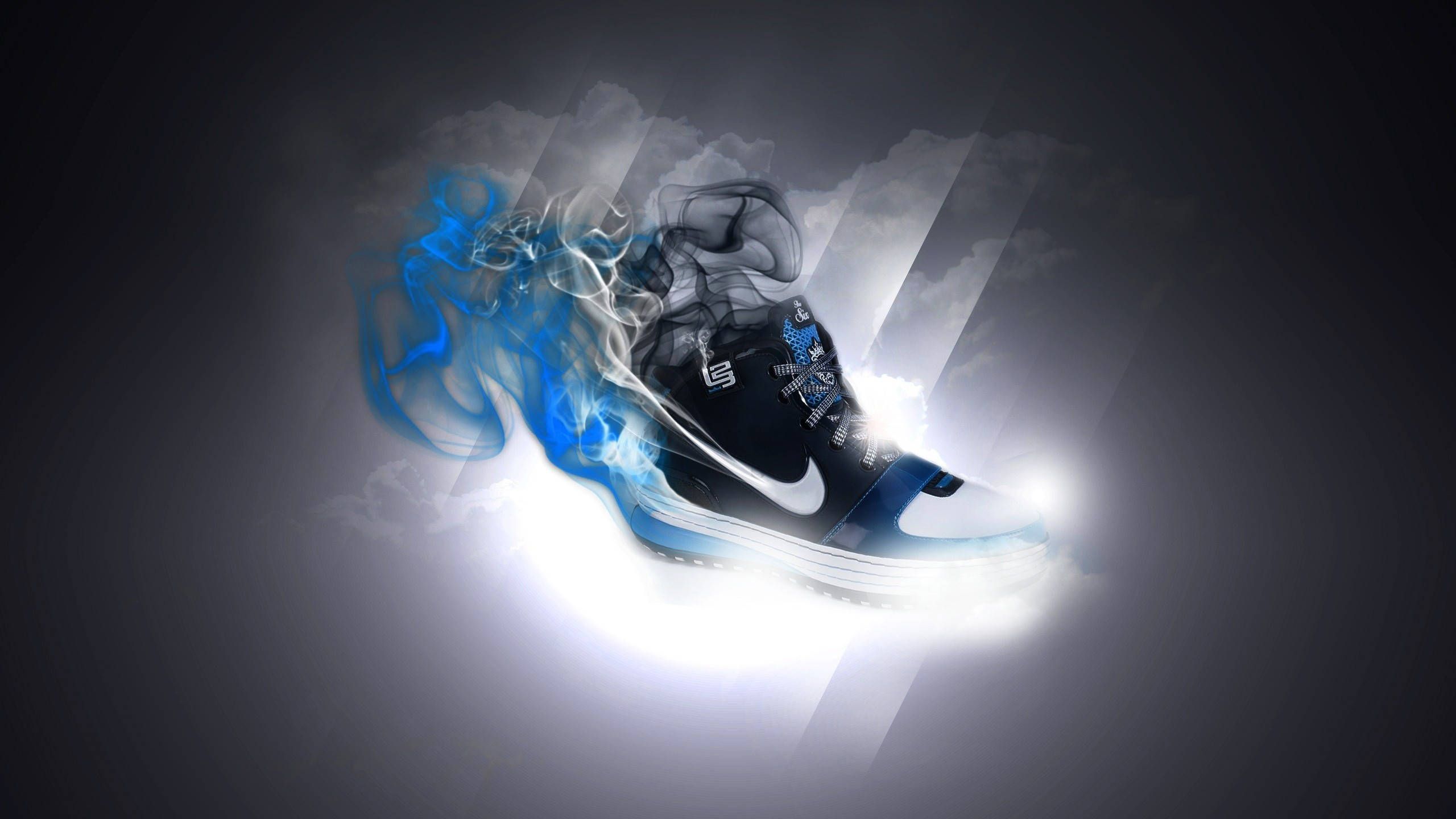 2560x1440 Download Image Step up Your Fashion Game with a Stylish Pair of Cool Nike Shoes Wallpaper
