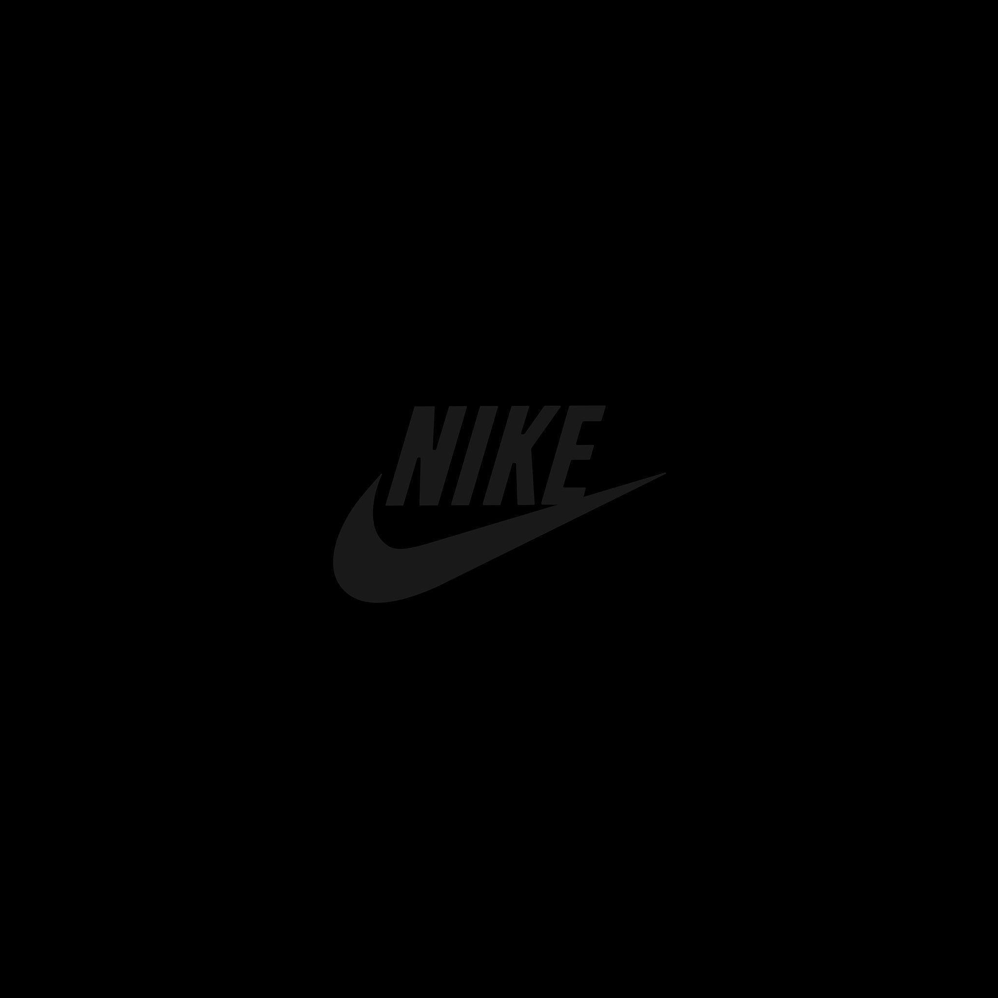 2048x2048 Wallpaper Nike 1080 Black HD Wallpaper: Logos, Nike, Famous Sports Brand, Dark Background